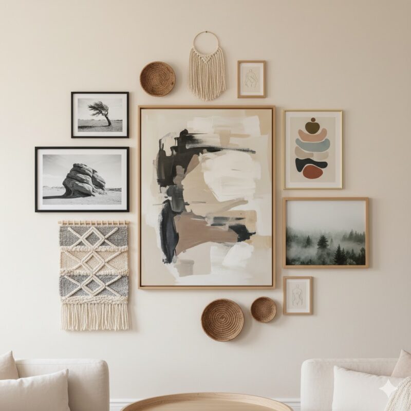 Earthy art and wall decor