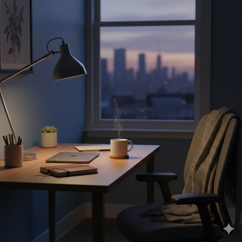 End of day office routine