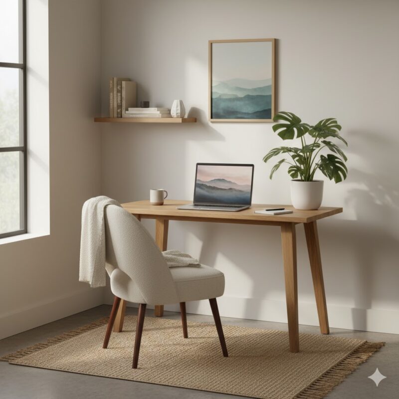 Cozy home office nook