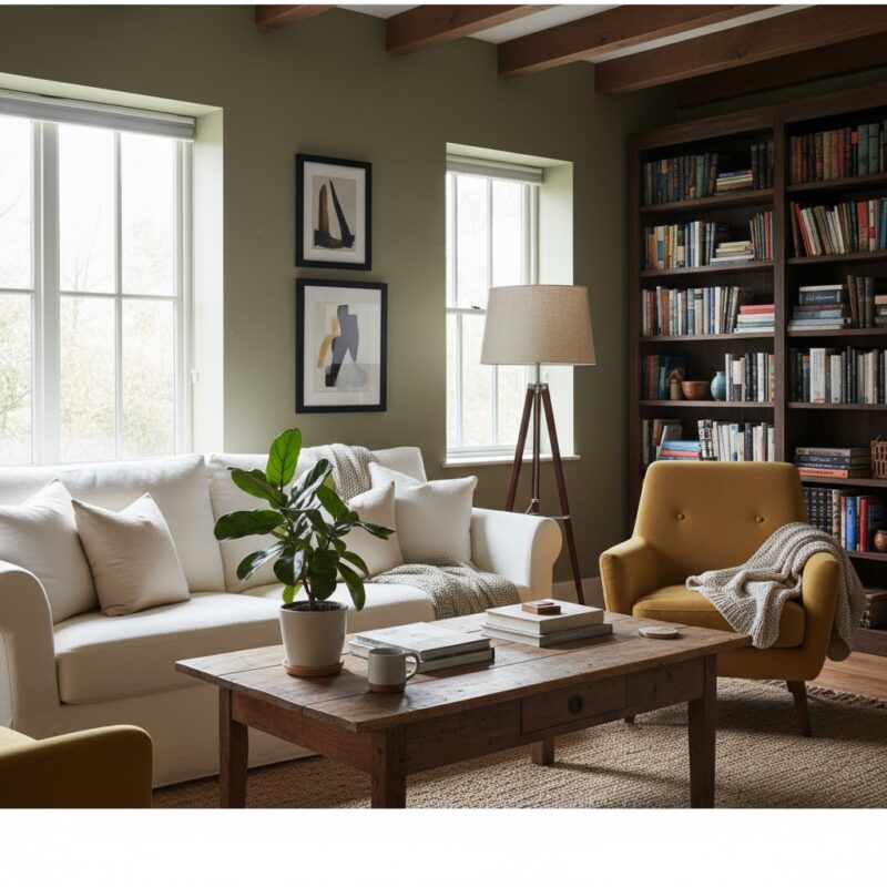 Cozy imperfect living space