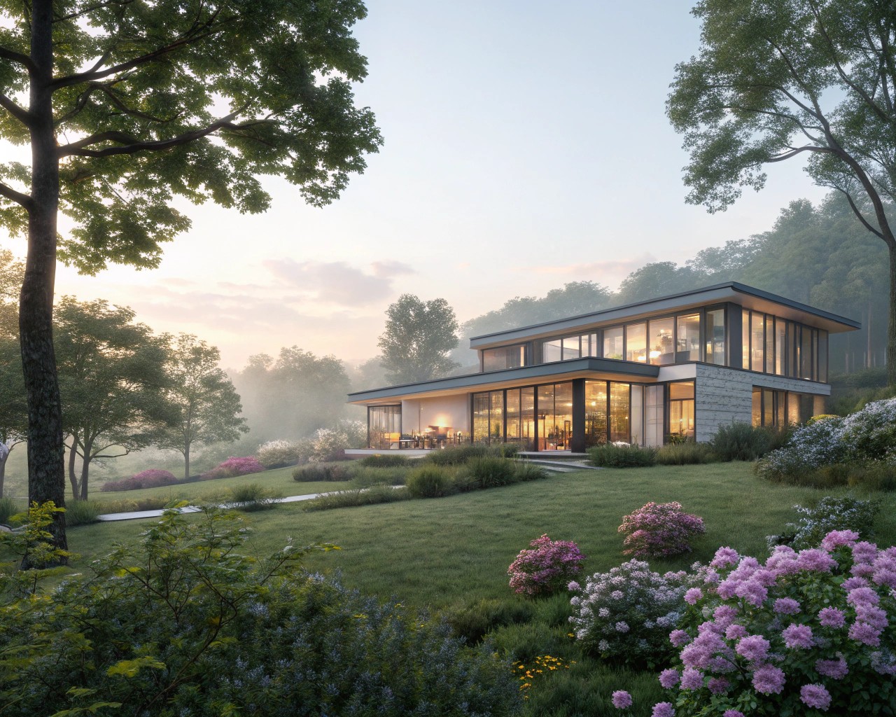 The Sunrise House in Vietnam uses design to fully embrace morning light and natural elements.