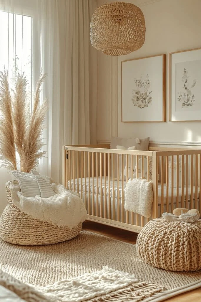 Scandinavian Bliss Barndominium Nursery