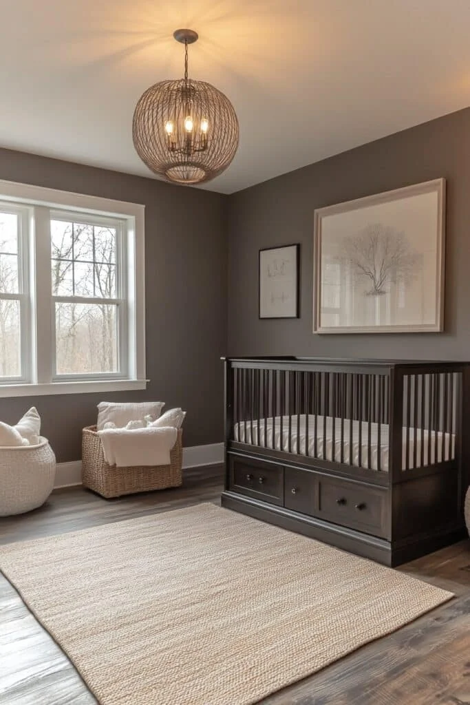 Minimalist Chic Barndominium Nursery