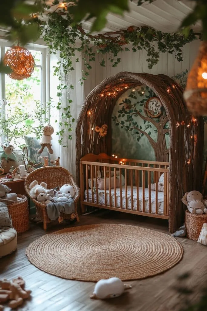 Woodland Magic Barndominium Nursery