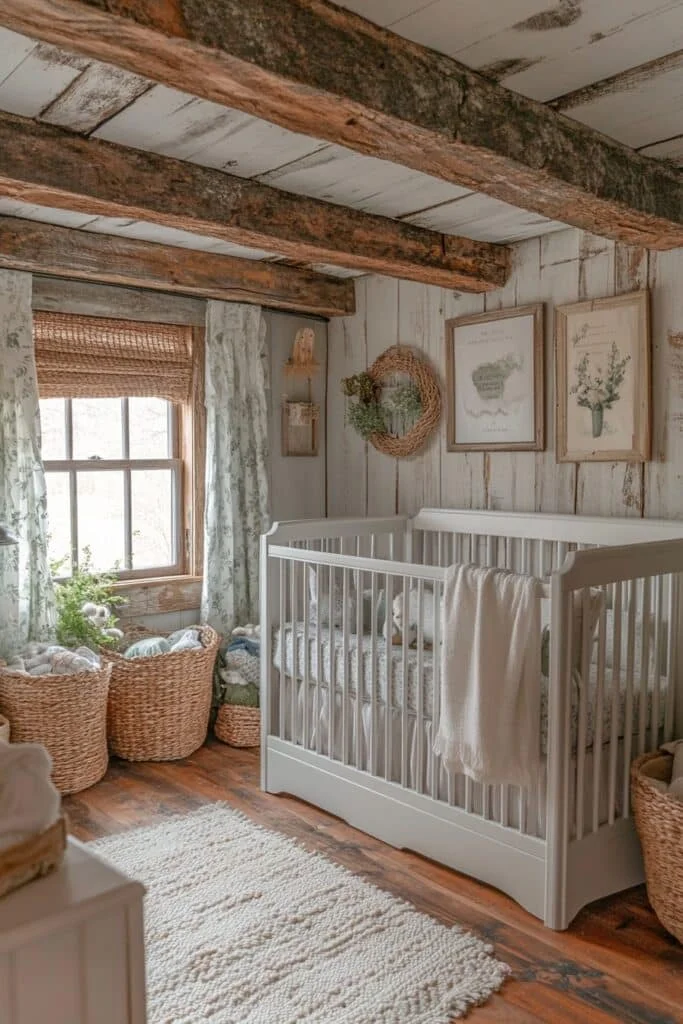 Rustic Pastels Barndominium Nursery