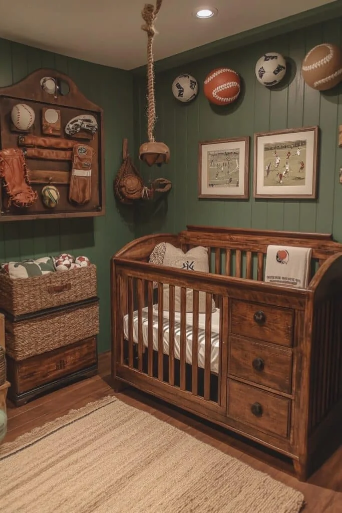 Sports Fan Barndominium Nursery