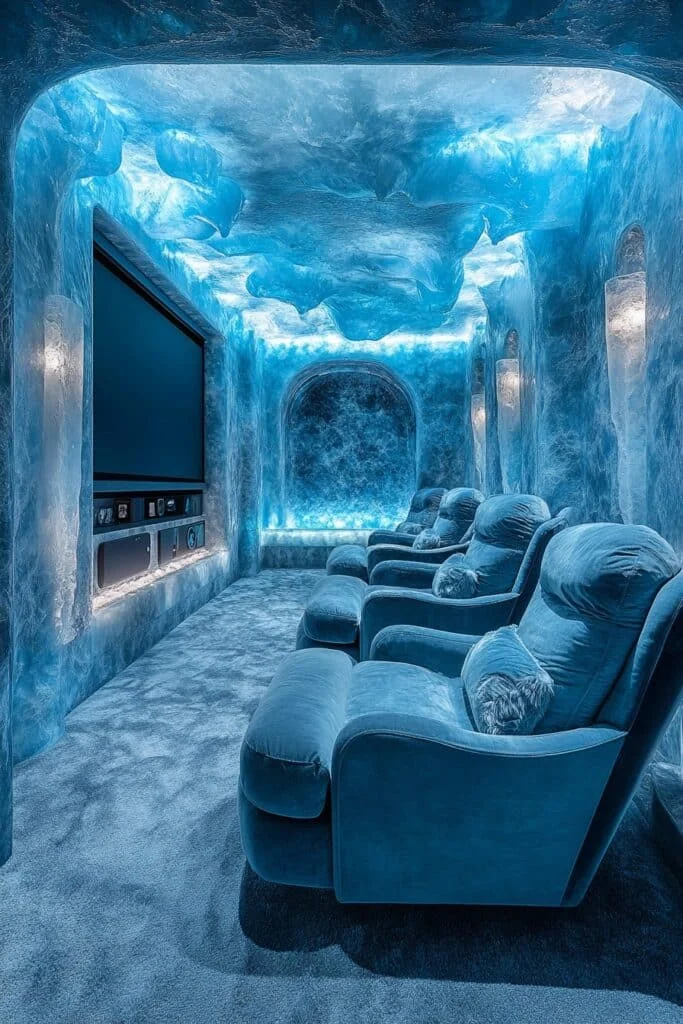 Polar-Themed Media Room