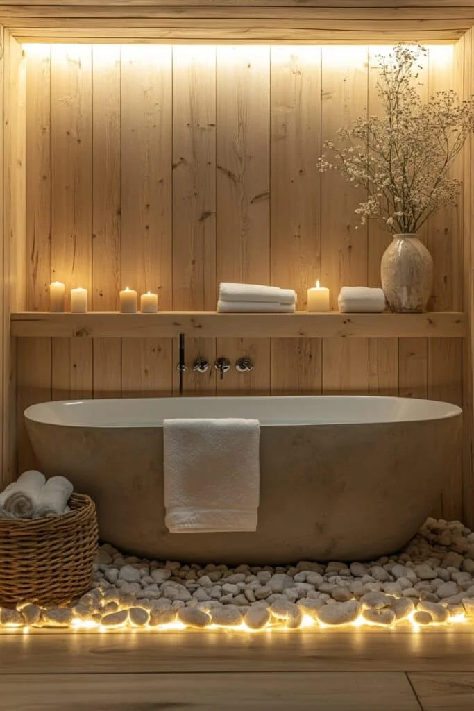 Luxurious Frosted Spa Bathroom