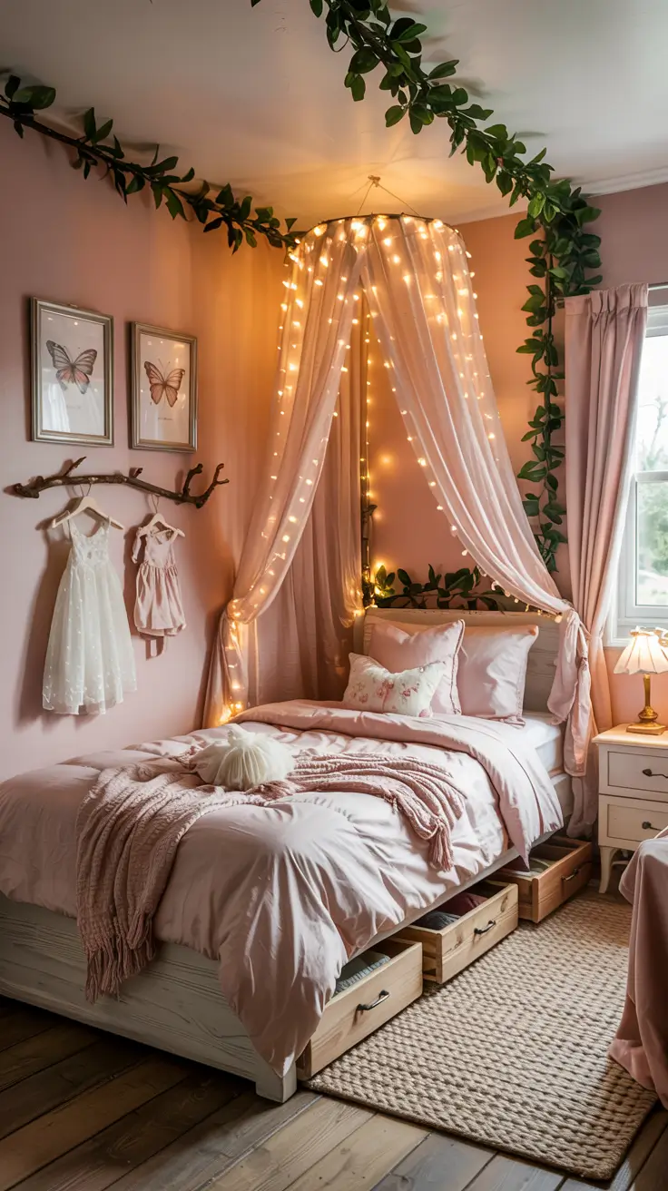 Girls Bedroom Ideas 2026: Aesthetic, Boho, Canopy, Pastel and Smart Storage