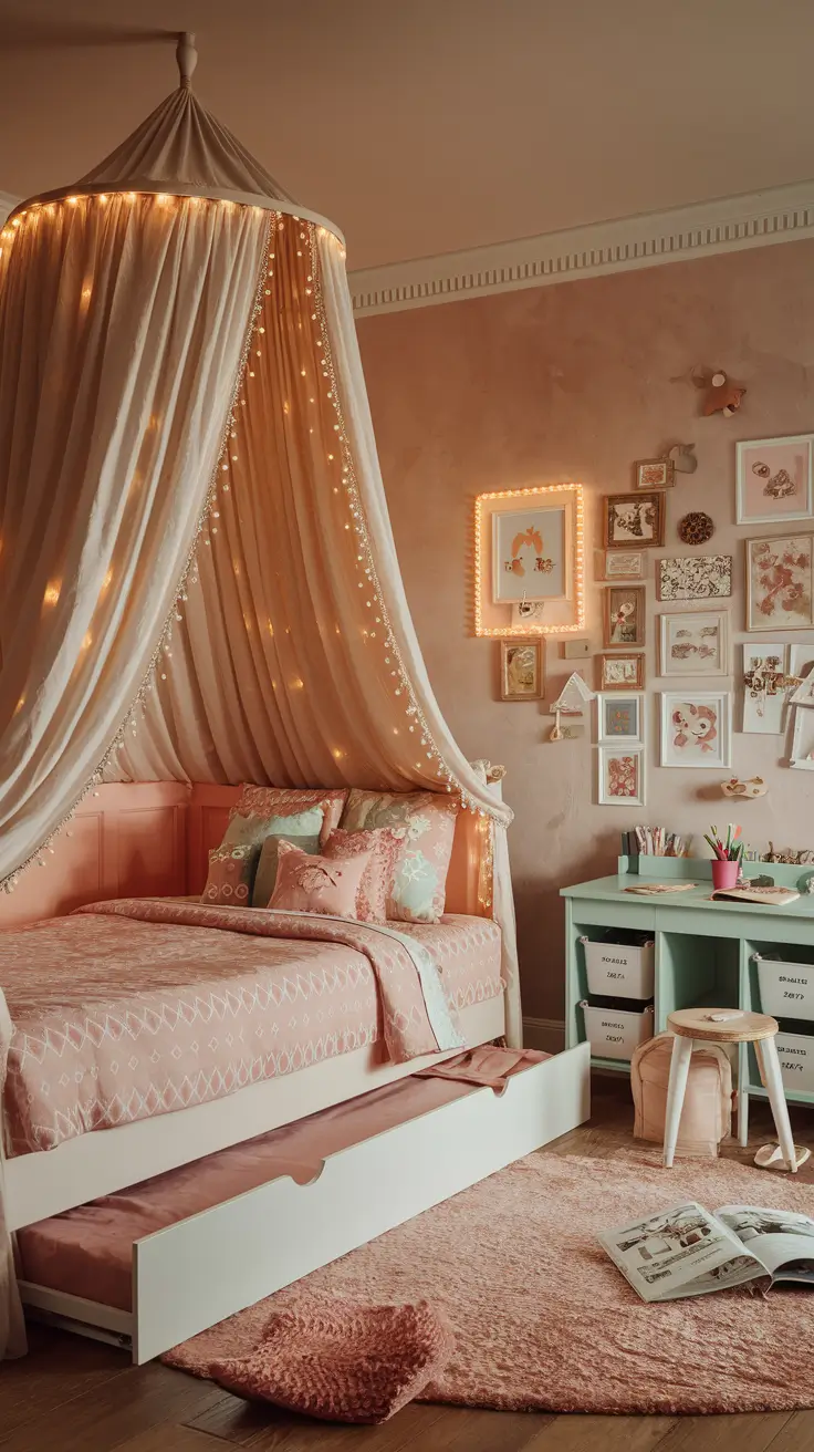 Girls Bedroom Ideas 2026: Aesthetic, Boho, Canopy, Pastel and Smart Storage