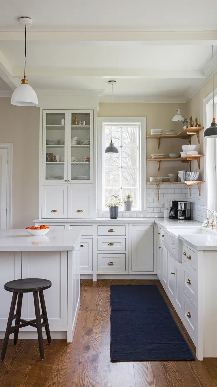 White Kitchen Cabinets Ideas 2026 – Modern, Rustic & Timeless Designs