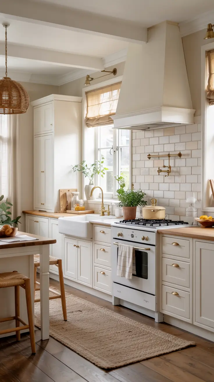 White Kitchen Cabinets Ideas 2026 – Modern, Rustic & Timeless Designs