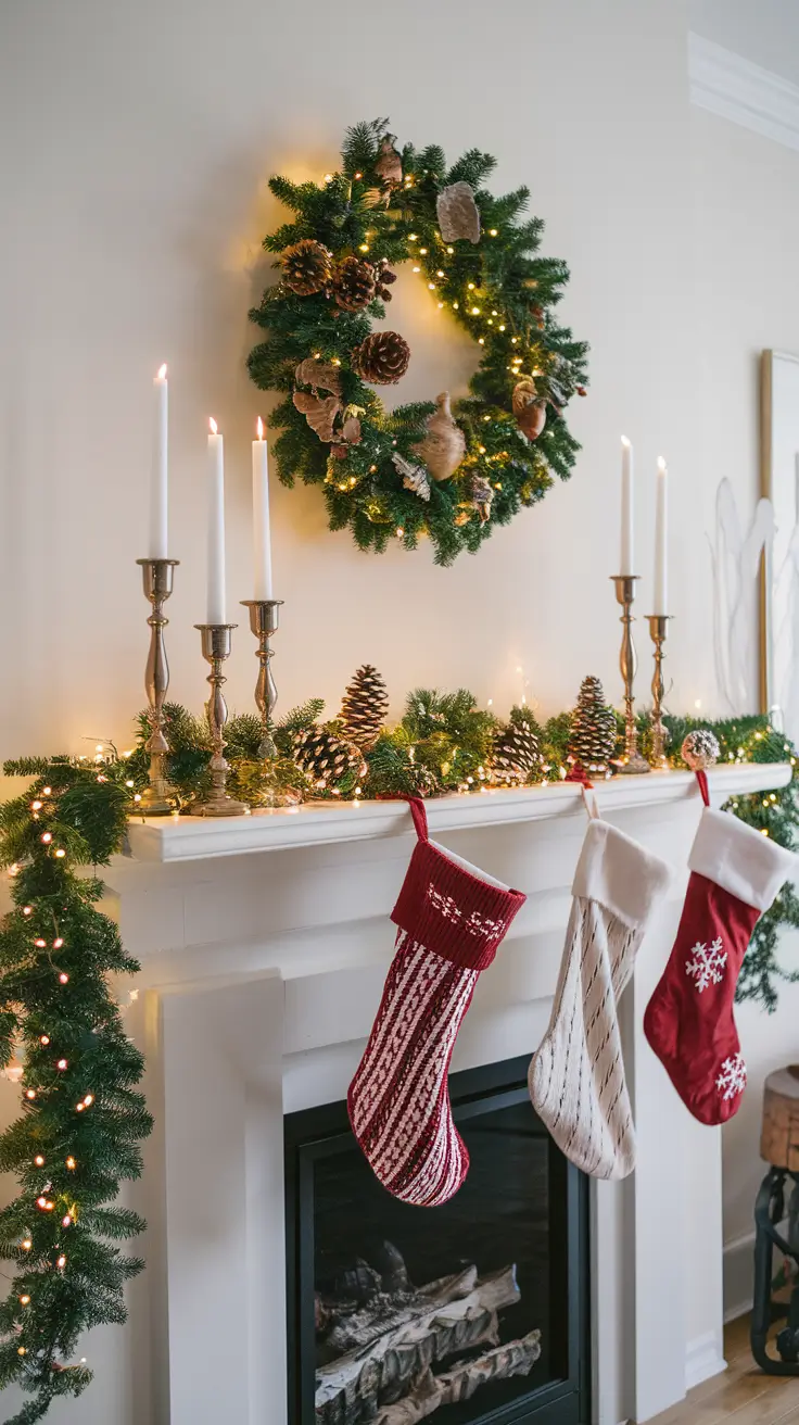 Christmas Mantle Decor Ideas 2026: Elegant, Rustic & Trendy Styles