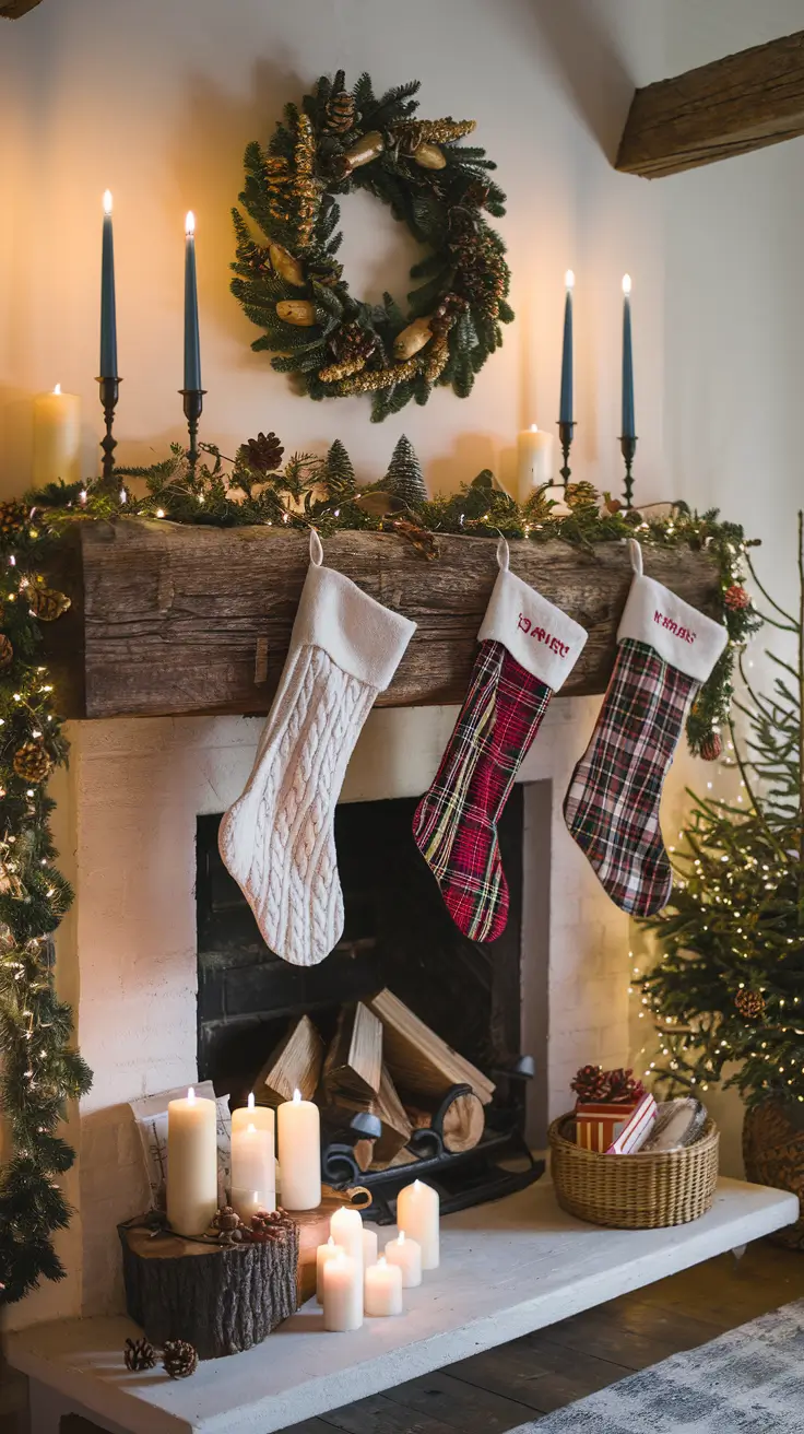 Christmas Mantle Decor Ideas 2026: Elegant, Rustic & Trendy Styles
