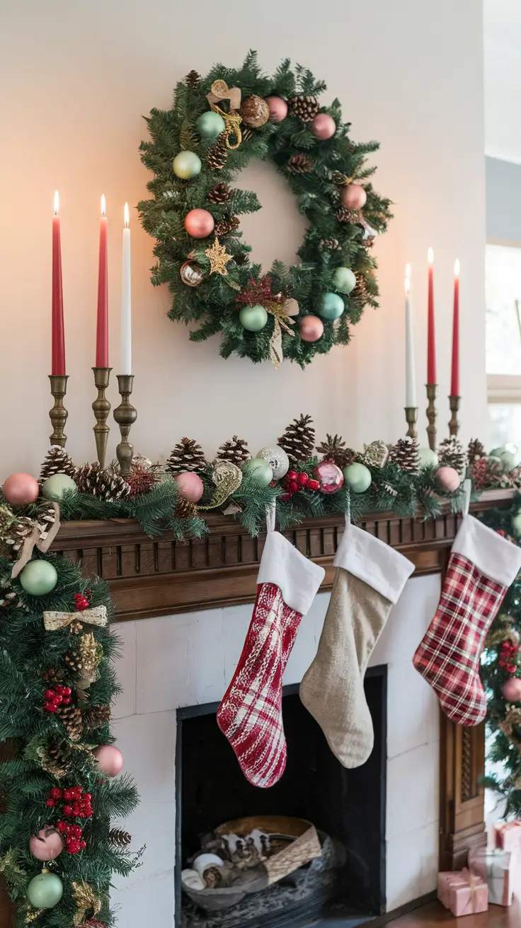 Christmas Mantle Decor Ideas 2026: Elegant, Rustic & Trendy Styles