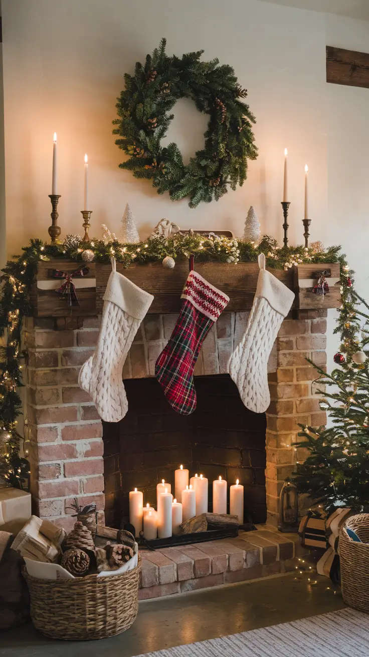 Christmas Mantle Decor Ideas 2026: Elegant, Rustic & Trendy Styles