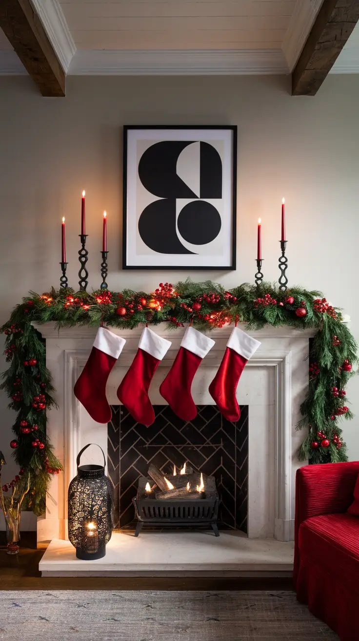 Christmas Mantle Decor Ideas 2026: Elegant, Rustic & Trendy Styles