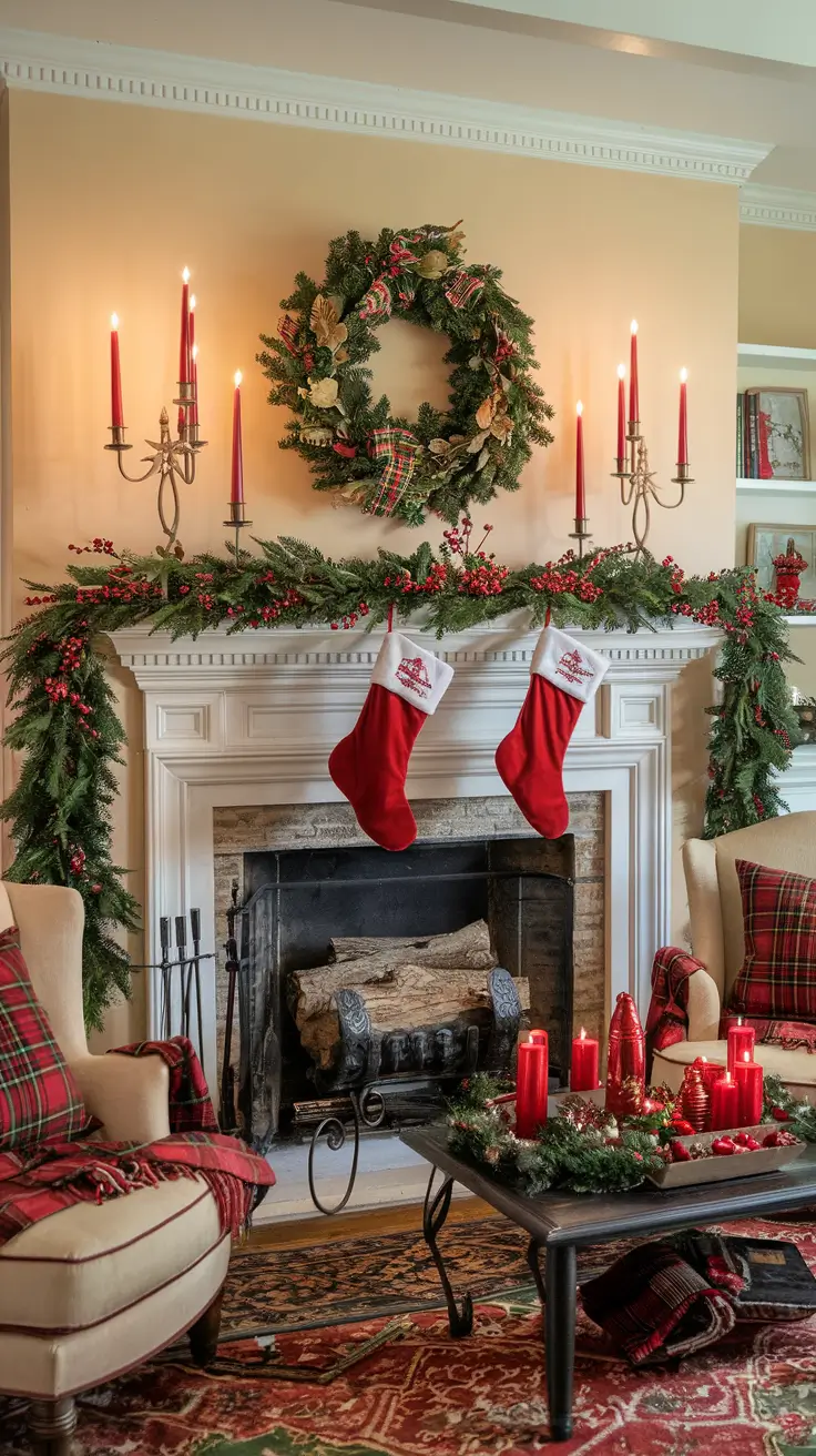 Christmas Mantle Decor Ideas 2026: Elegant, Rustic & Trendy Styles