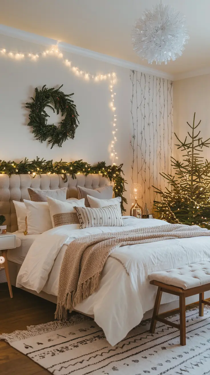 Christmas Bedroom Decor Ideas 2026: Cozy, Elegant & Trendy Styles