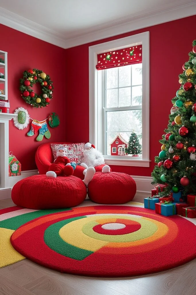 Playful Santa-Themed Playroom