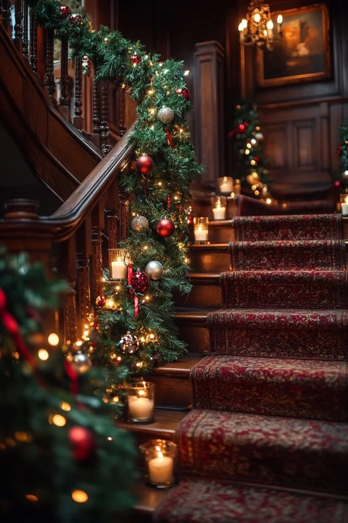 Enchanting Candlelit Staircase