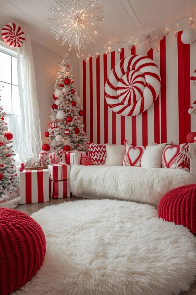 Playful Candy Cane Motif