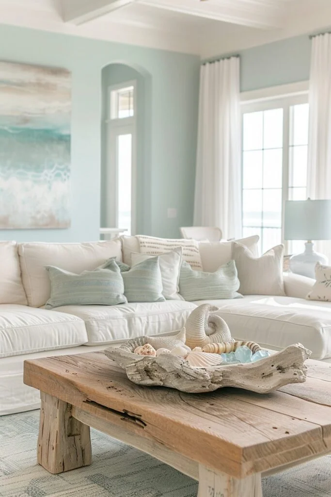 29 Coastal Living Room Ideas to Transform Your Space into a Seaside Haven Seafoam Serenity Space