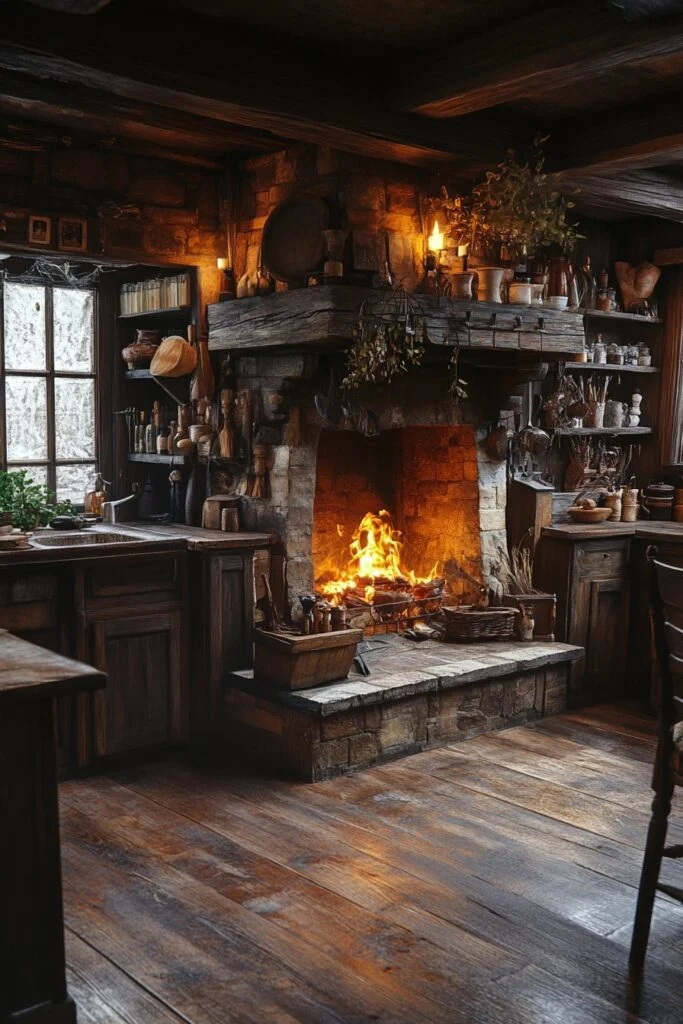 Rustic Haunted Hearth
