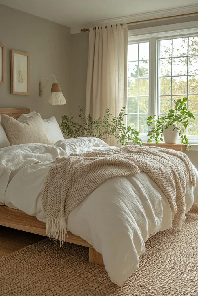 Neutral Toned Organic Bedroom
