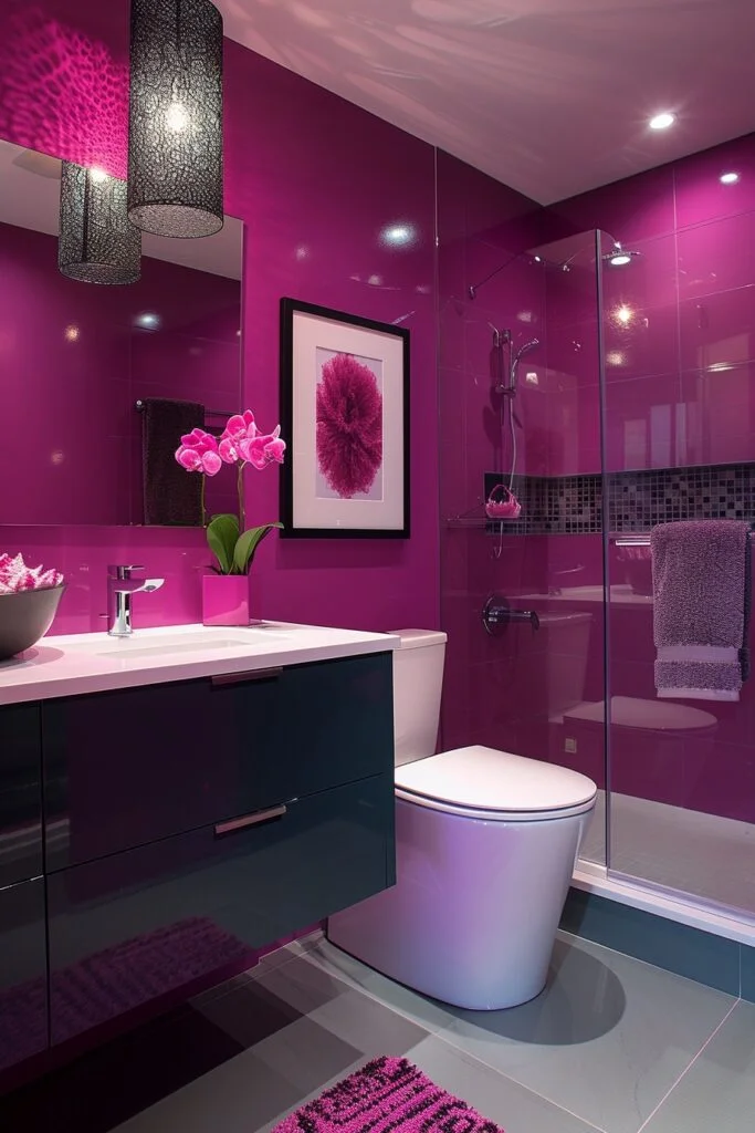 Contemporary Magenta Accents