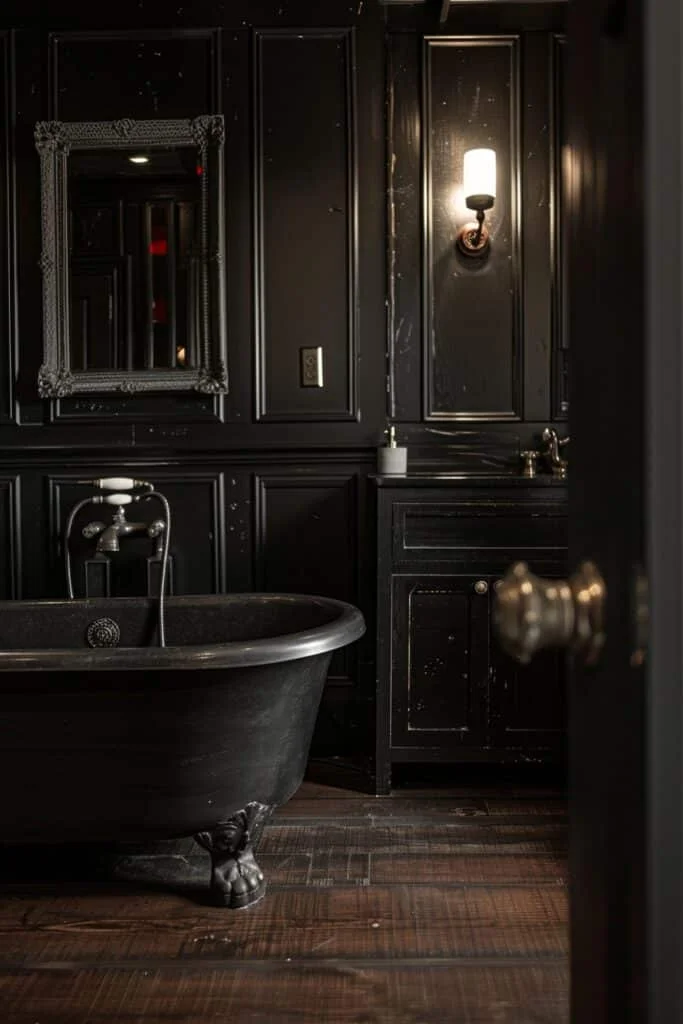 Vintage Blackened Bronze Fixtures