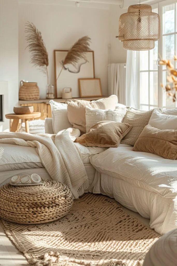 Welcoming Scandi Boho Comfort