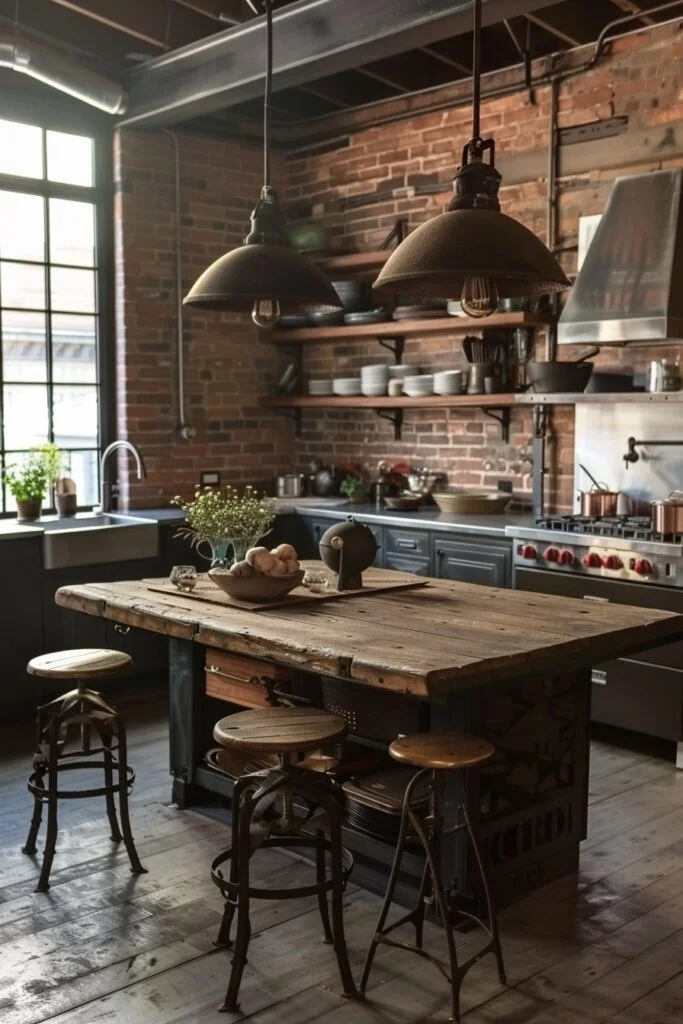 Rustic Industrial Kitchen Styles