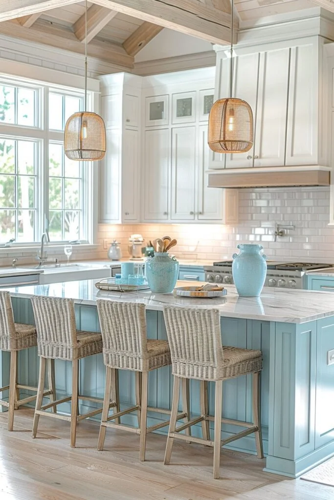 Beach-Inspired Contemporary Kitchens