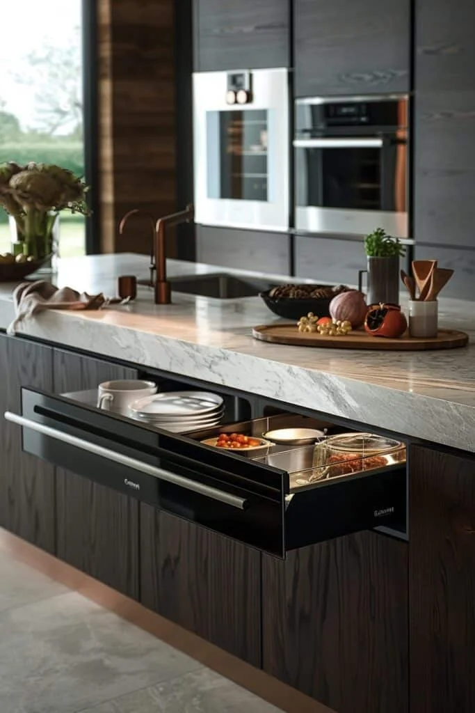 Streamlined Kitchens with Concealed Appliances