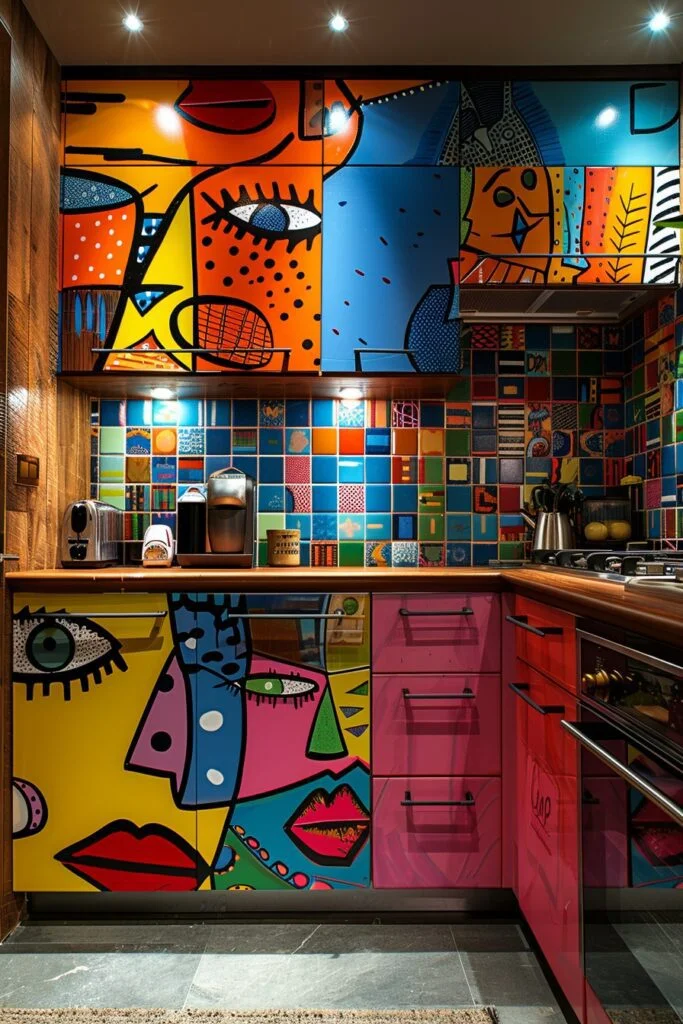 Vibrant Pop Art Kitchens