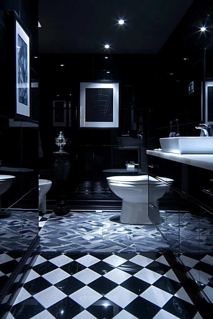 Bold Monochrome Urban Bath