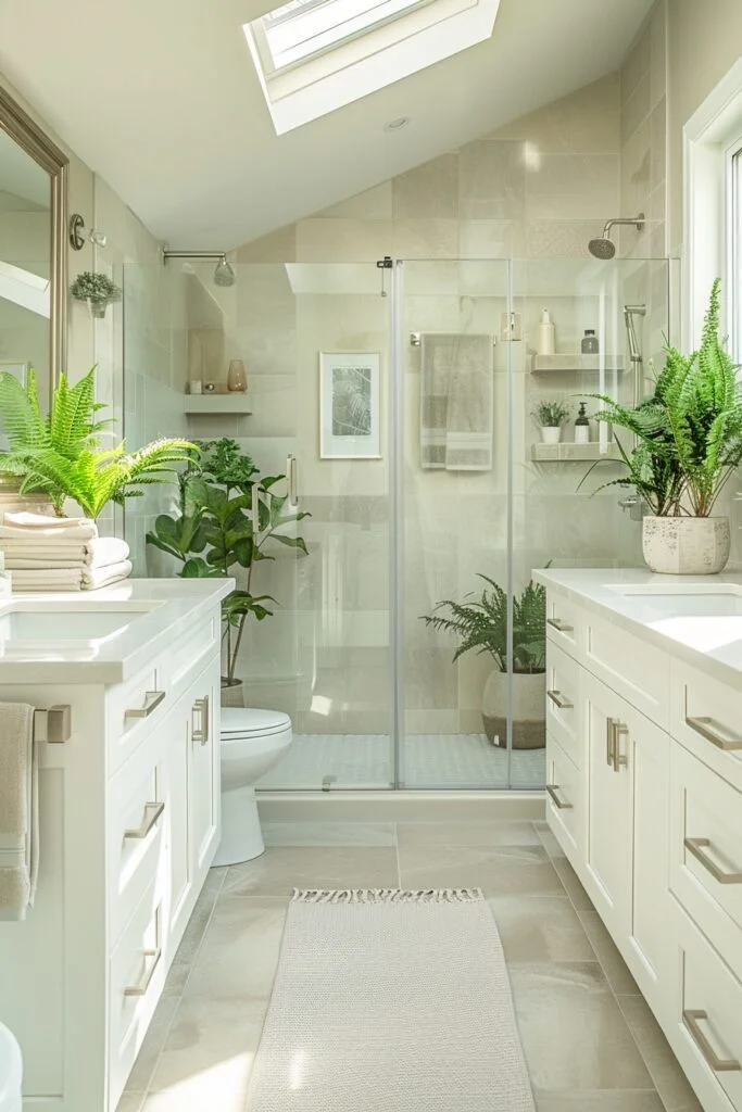 Bright and Spacious Urban Washroom