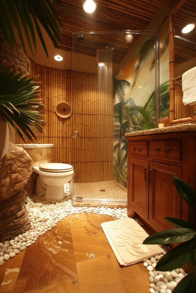Exotic Tropical Urban Bathroom