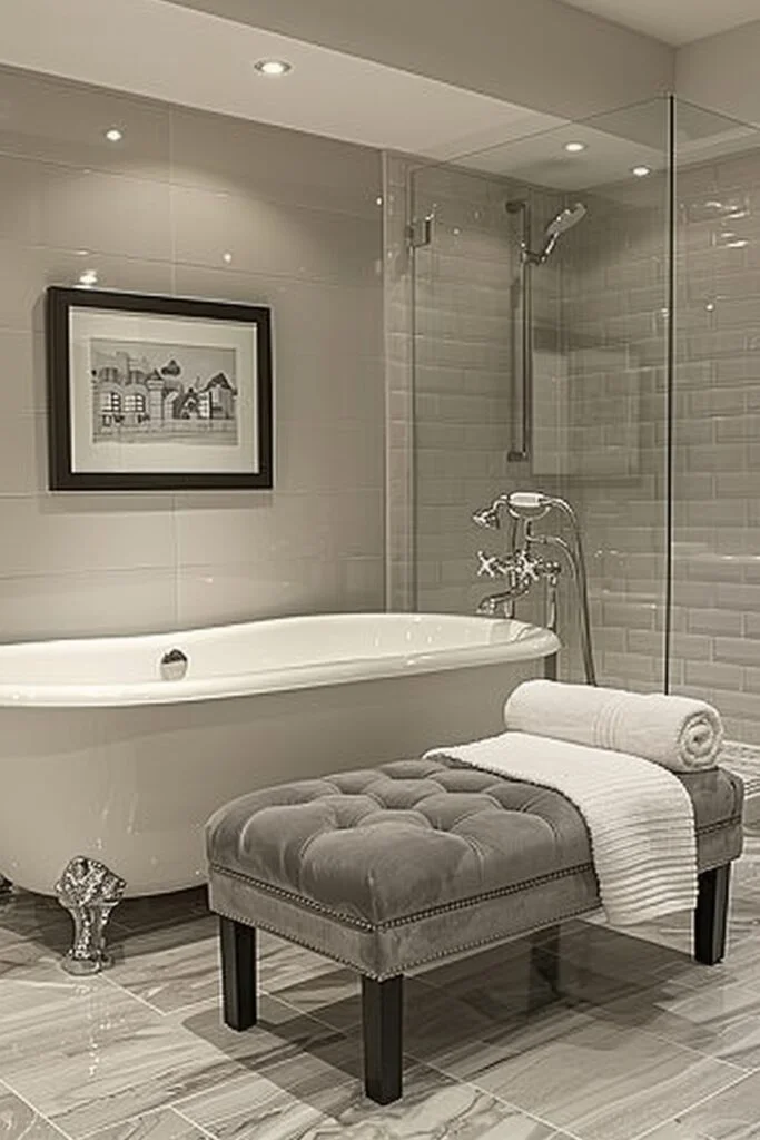 Chic Urban Gray Bathroom