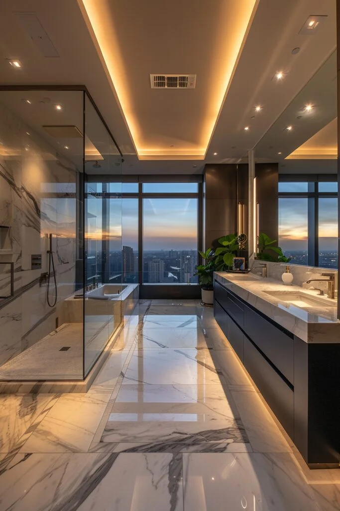 Penthouse-Level Urban Luxury Bath