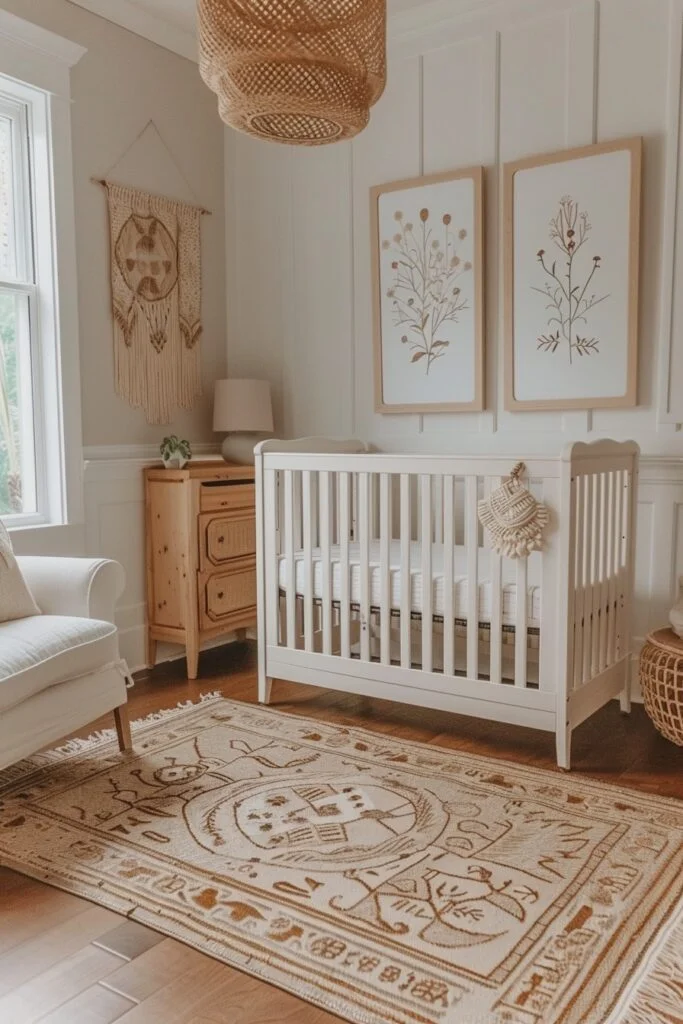Minimalist Boho Baby Nook