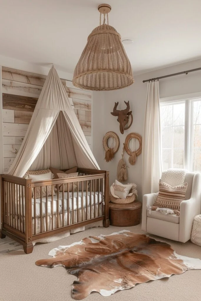 Safari-Themed Boho Nursery Adventure