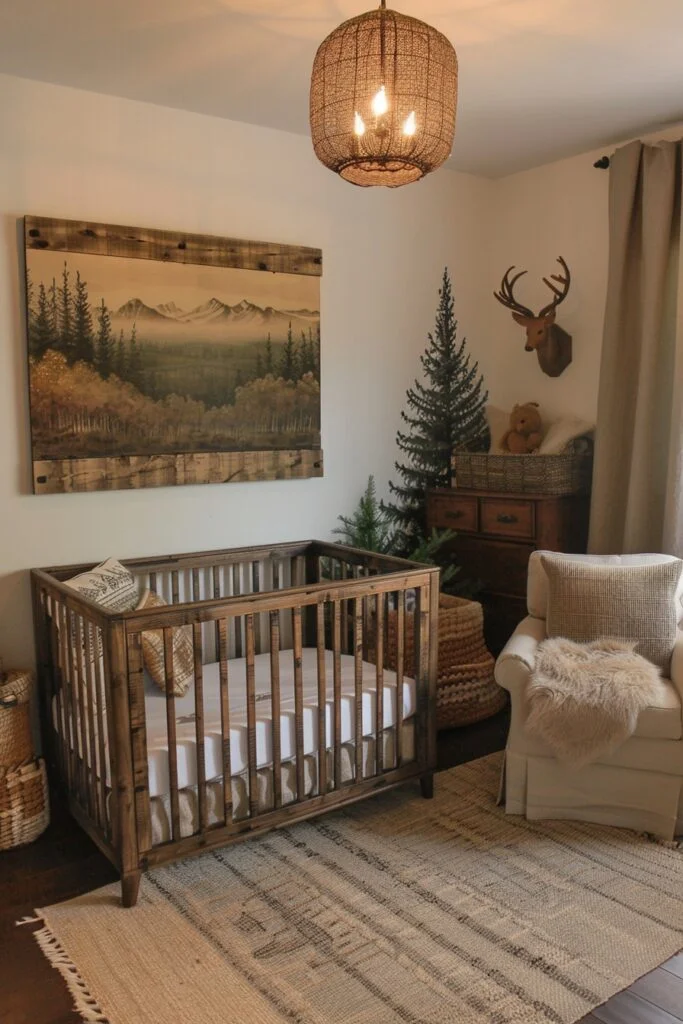 Rustic Mountain Boho Nursery