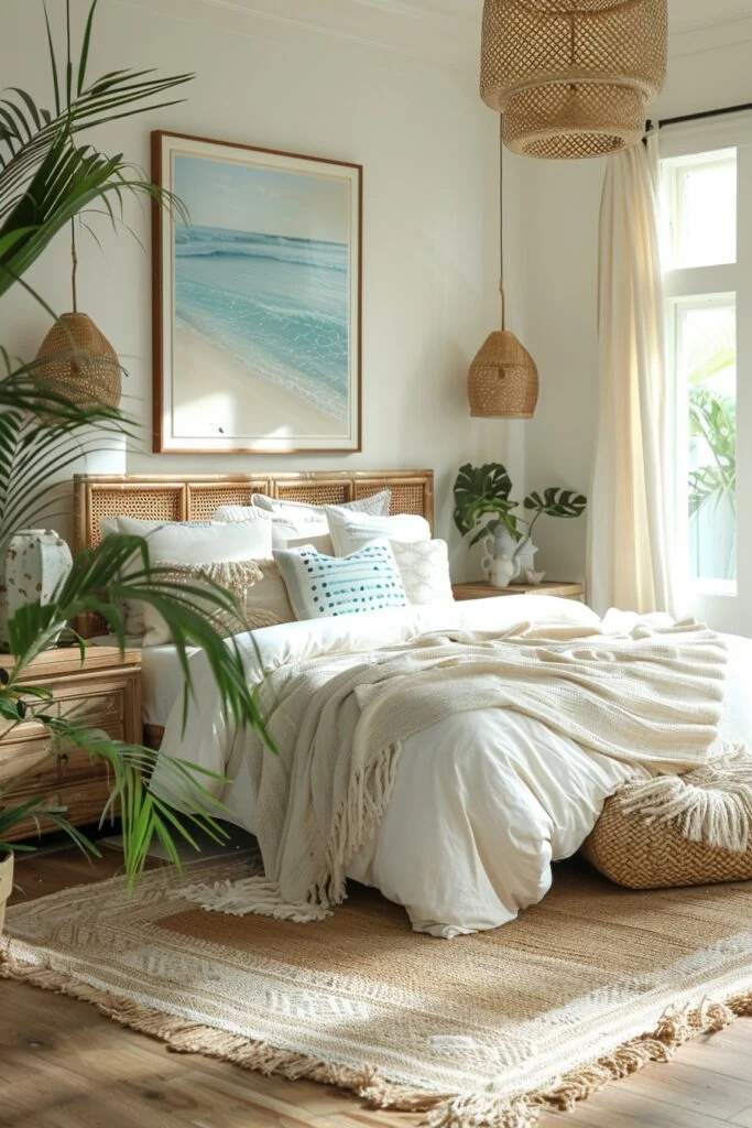 Island-Inspired Boho Palms Bedroom