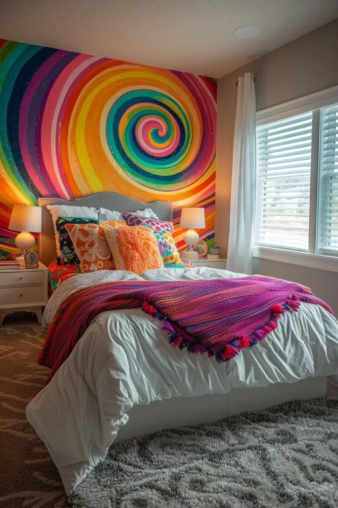 Whirling Rainbow Mural