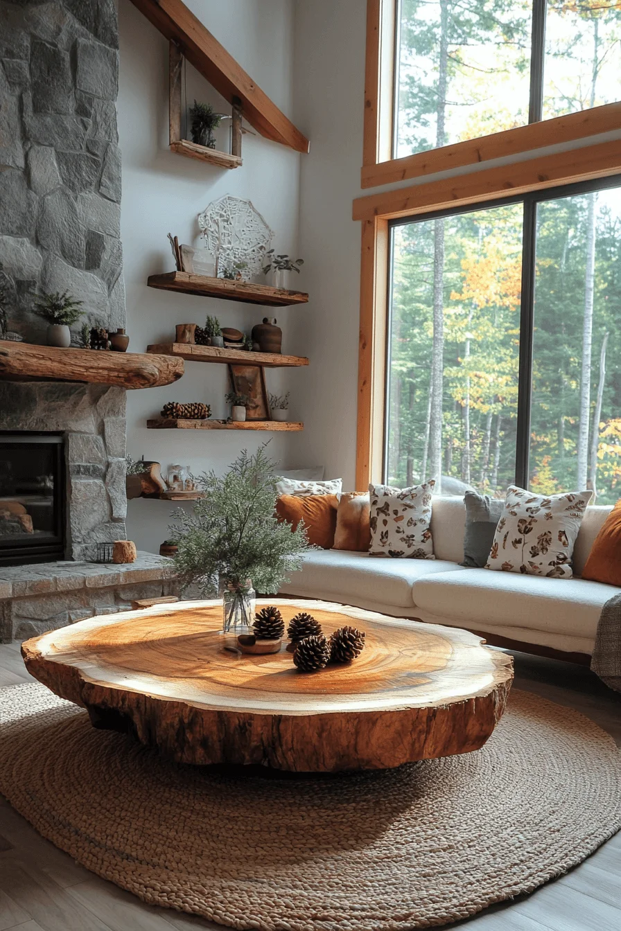 Forest-inspired cabin decor