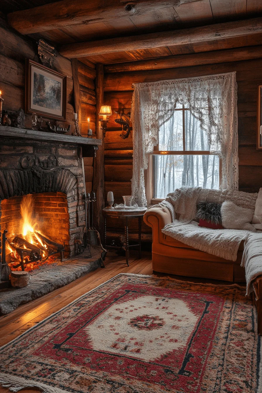 Vintage cabin decor