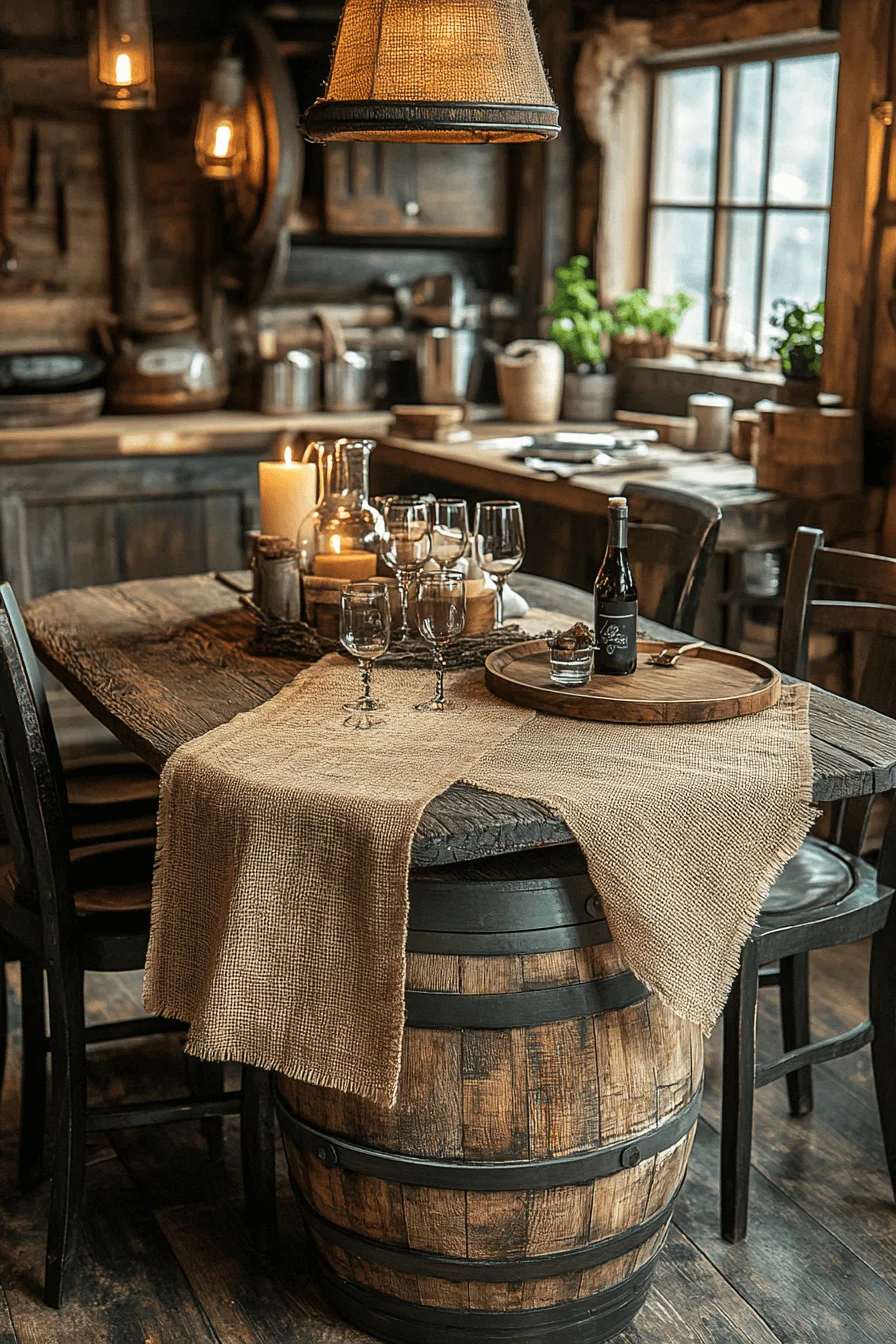 Reclaimed wood cabin decor