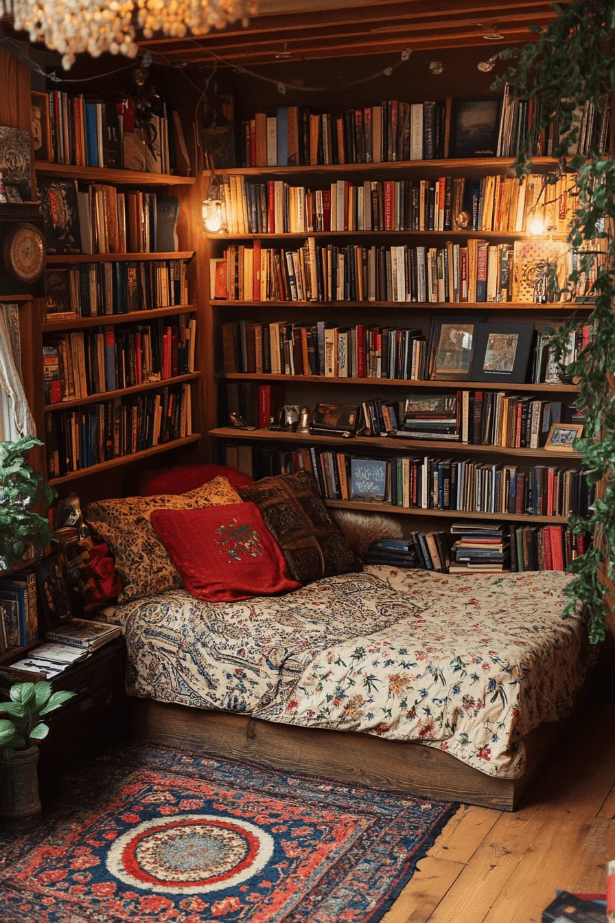 Library Style Guest Room